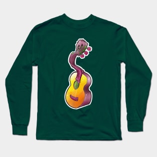 dancing acoustic guitar Long Sleeve T-Shirt